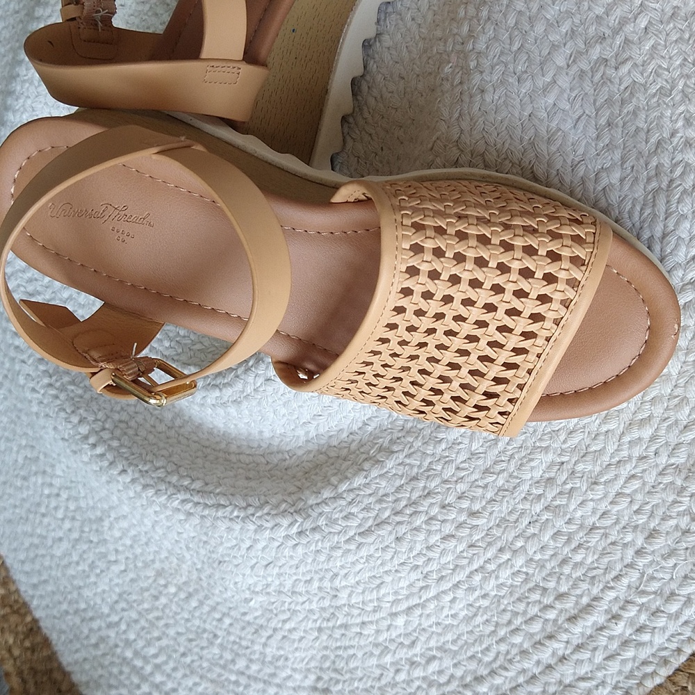 Universal Thread Alba Platform Woven Sandals - image 5